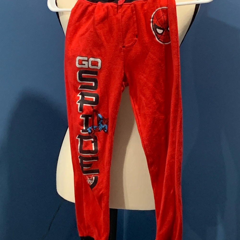 Marvel Red Spider-Man Kids Cotton Joggers w/tie waist